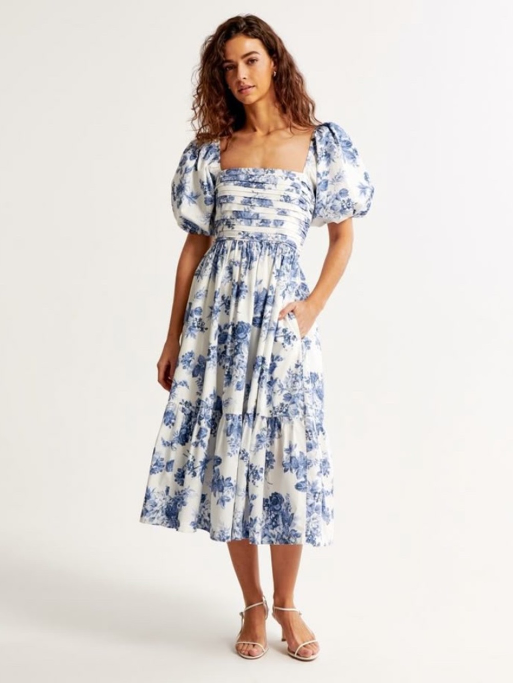 The A&F Emerson Poplin Puff Sleeve Dress